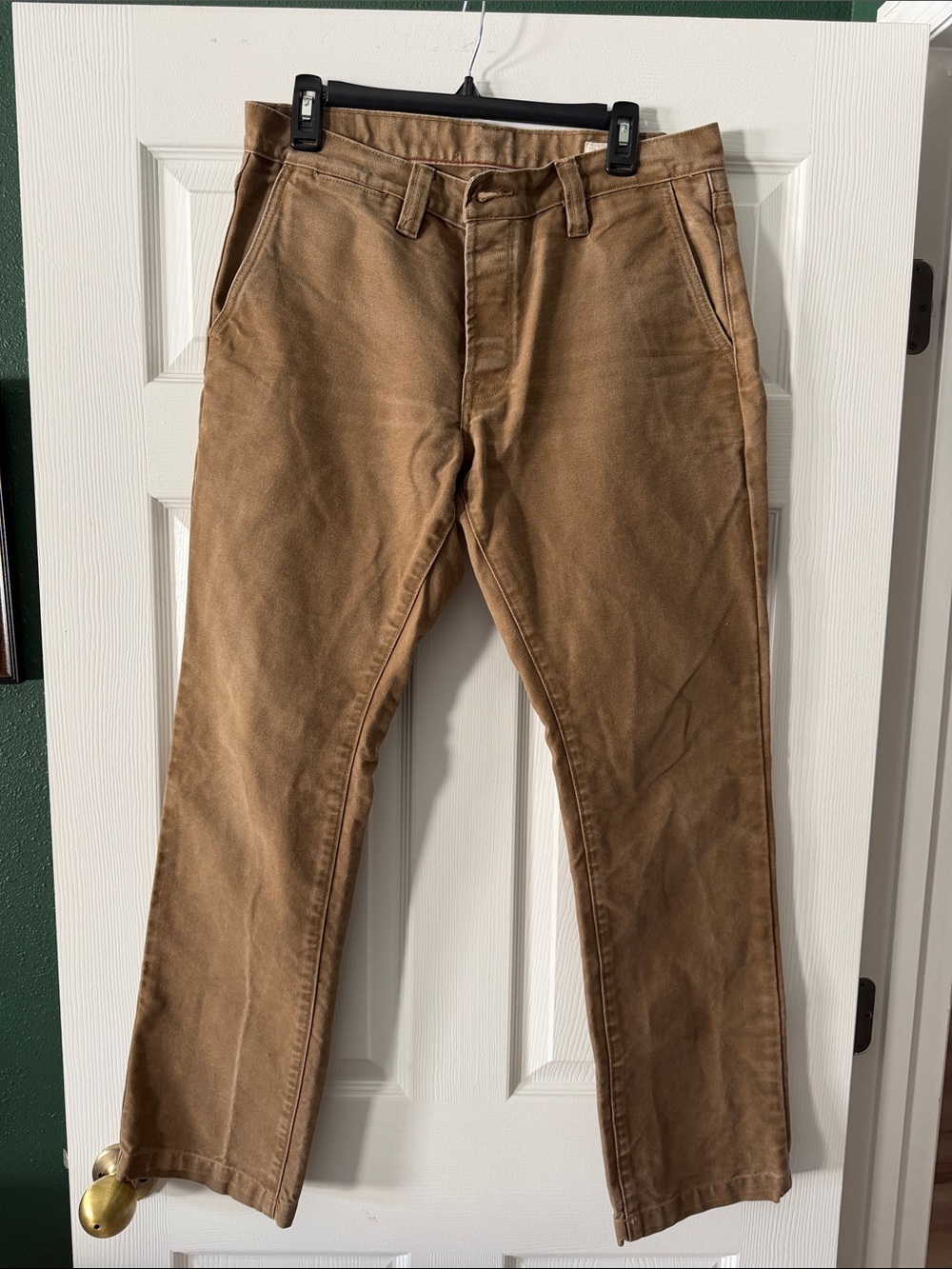 Grown and Sewn Men's Brown Chino Pants - Classic Straight Fit